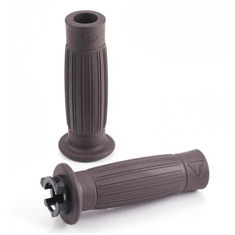 Triumph Brown Barrel Motorcycle Grips Triumph Brown Barrel Motorcycle Grips