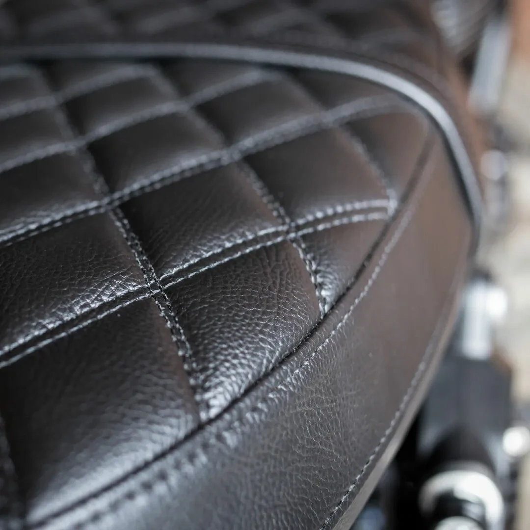 Triumph Black Quilted Scrambler Bench Seat - A9708613