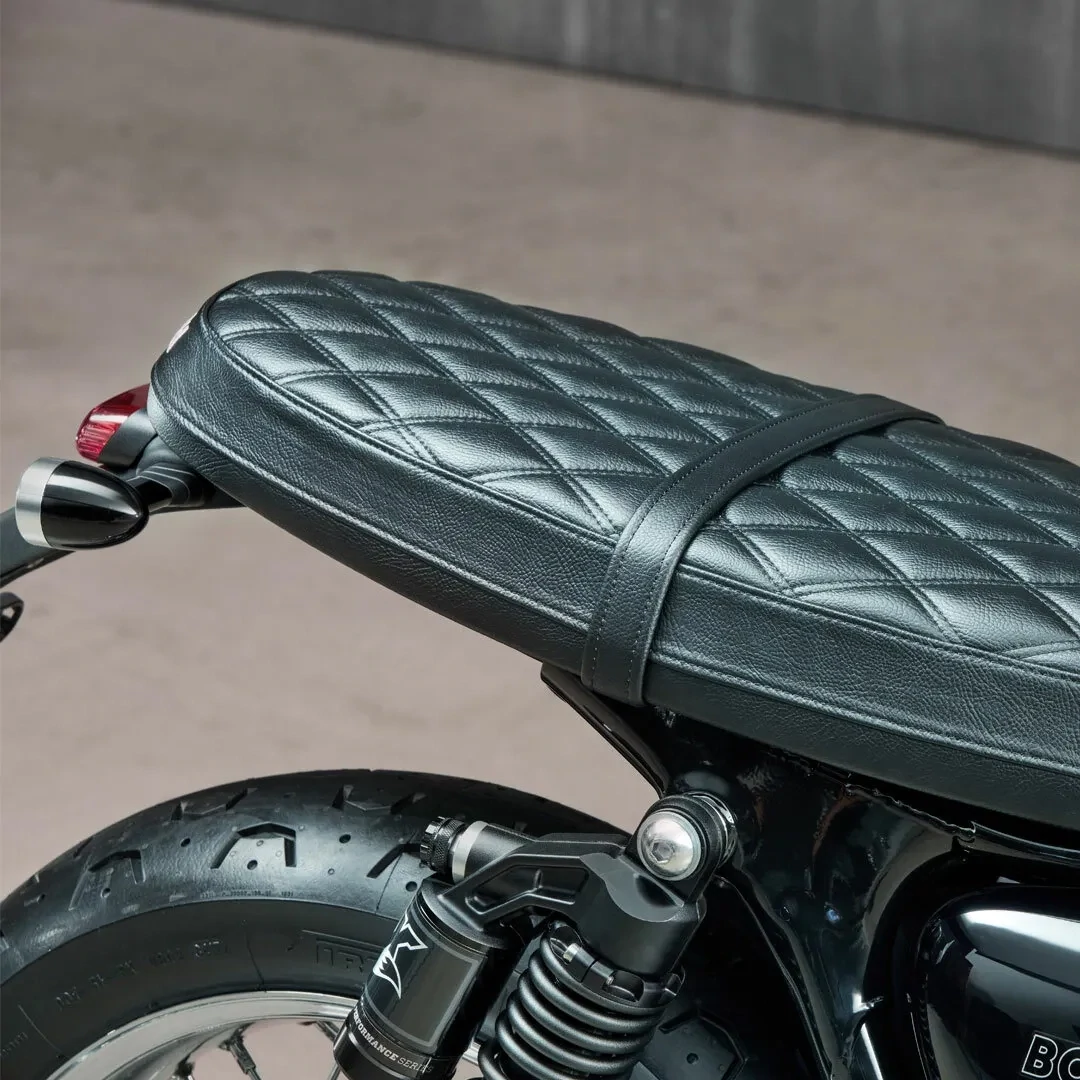 Triumph Black Quilted Scrambler Bench Seat - A9708613