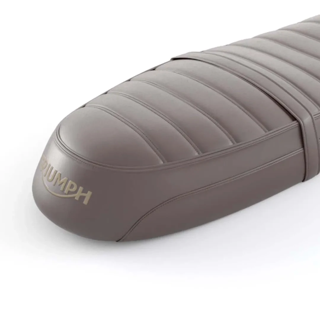 Triumph Bonneville Brown Ribbed Comfort Seat - A9708737