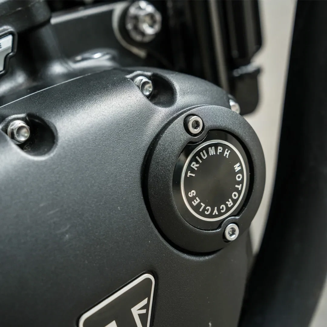 Triumph Black ACG Badge Inspection Cover