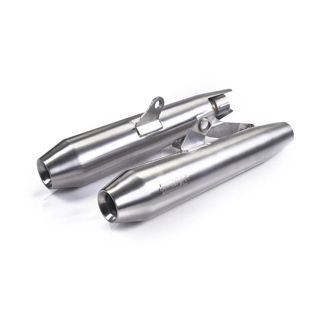 Triumph Street Twin V&amp;H Brushed SS Slip On Exhaust - A9600518