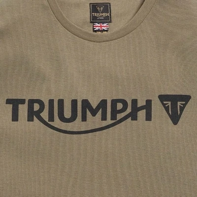 Triumph Bettmann Long Sleeve Khaki Waffle Tee - MTLS21011