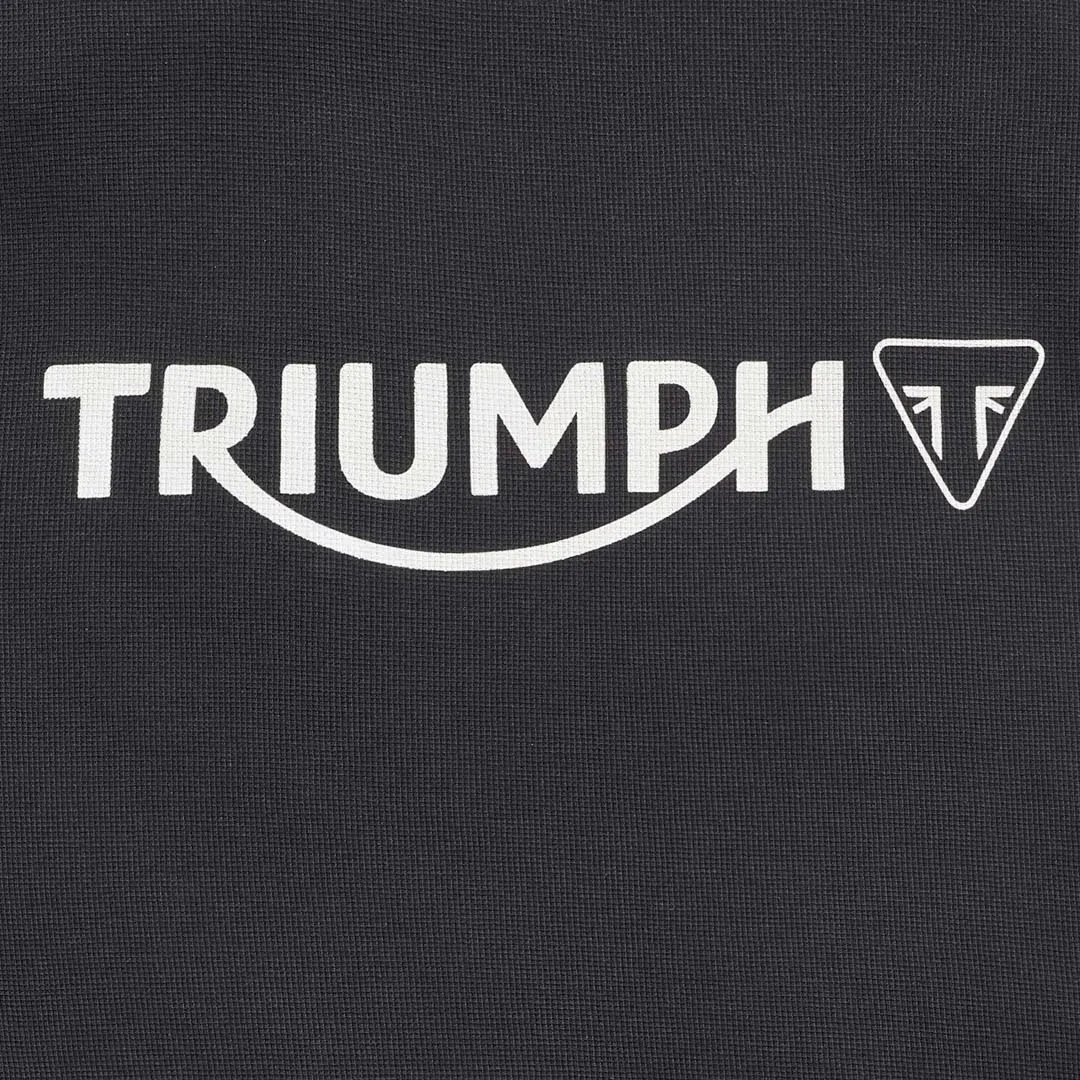 Triumph Bettmann Long Sleeve Black Waffle Tee - MTLS21010