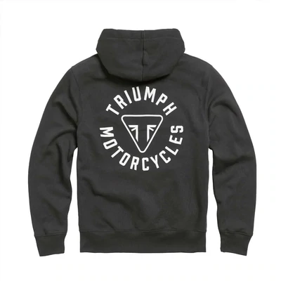 Triumph Digby Full Zip Black Sweatshirt Hoodie - MSWS21015