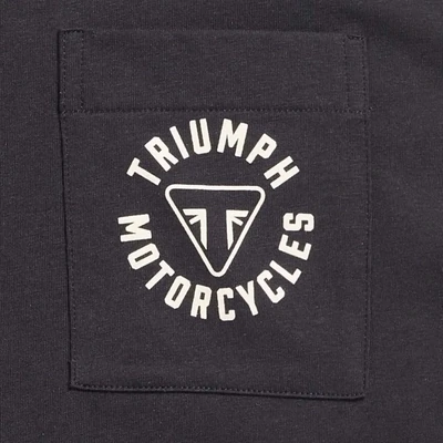 Triumph Newlyn Black Pocket Tee - MTSS21028