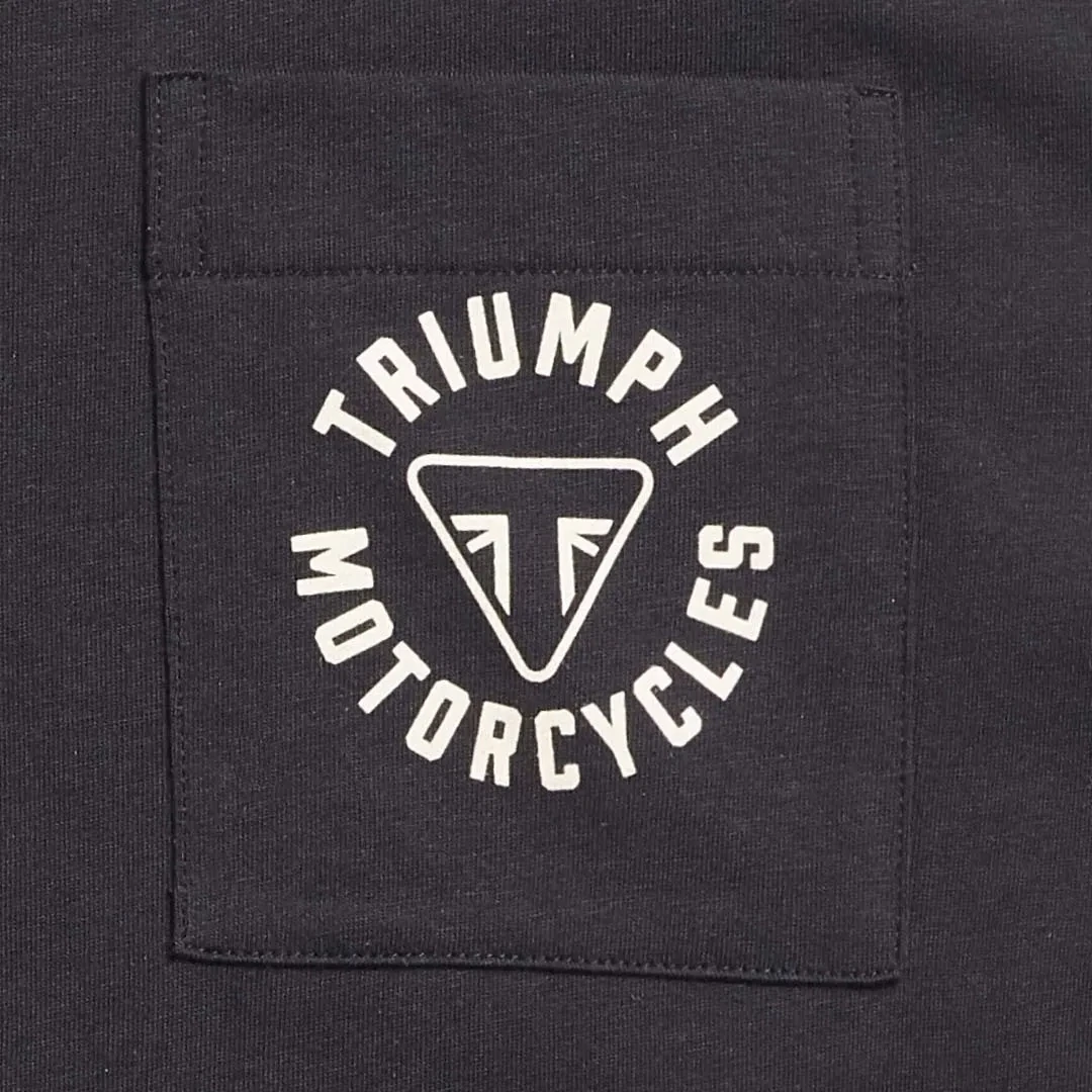 Triumph Newlyn Black Pocket Tee - MTSS21028
