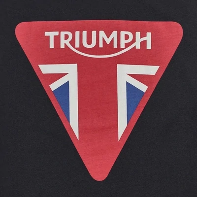 Triumph Devon Black Union Jack Tee - MTSS20023