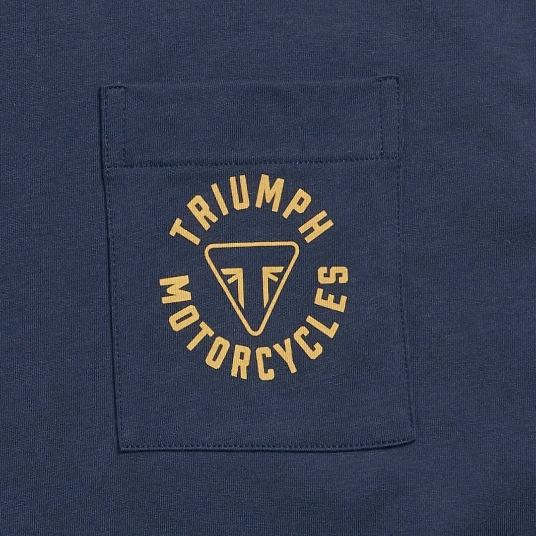 Triumph Newlyn Navy Pocket Tee - MTSS21027