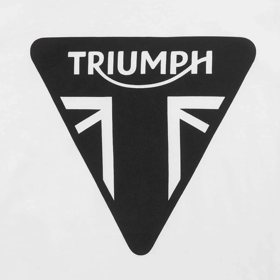 Triumph Helston Classic Badge White Tee - MTSS21005