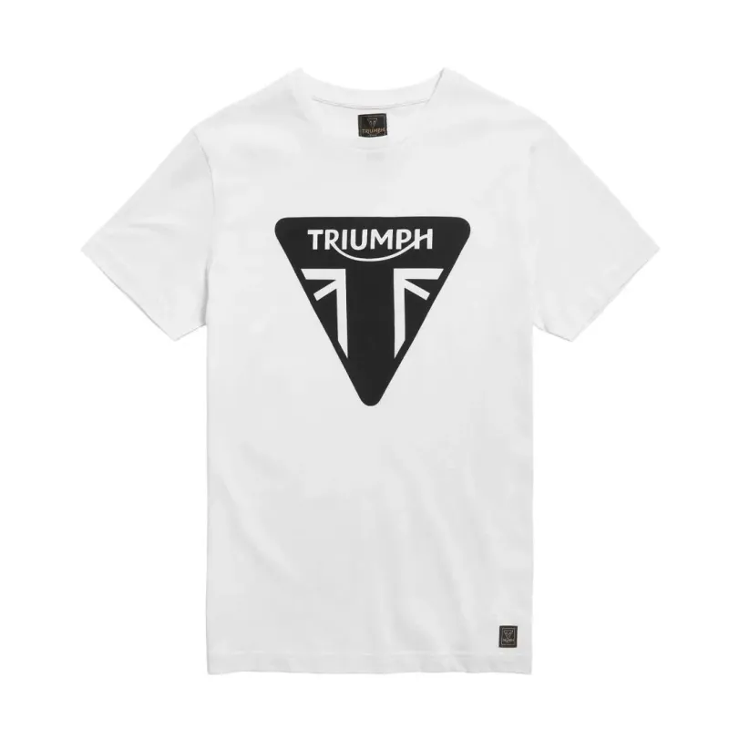 Triumph Helston Classic Badge White Tee