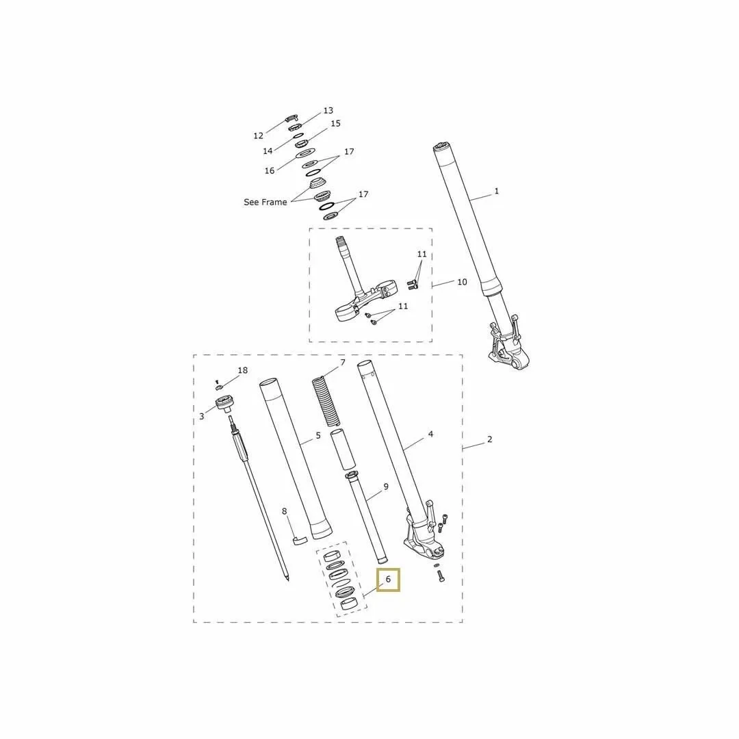 Triumph Genuine OEM Replacement Fork Seal Kit - T2048722