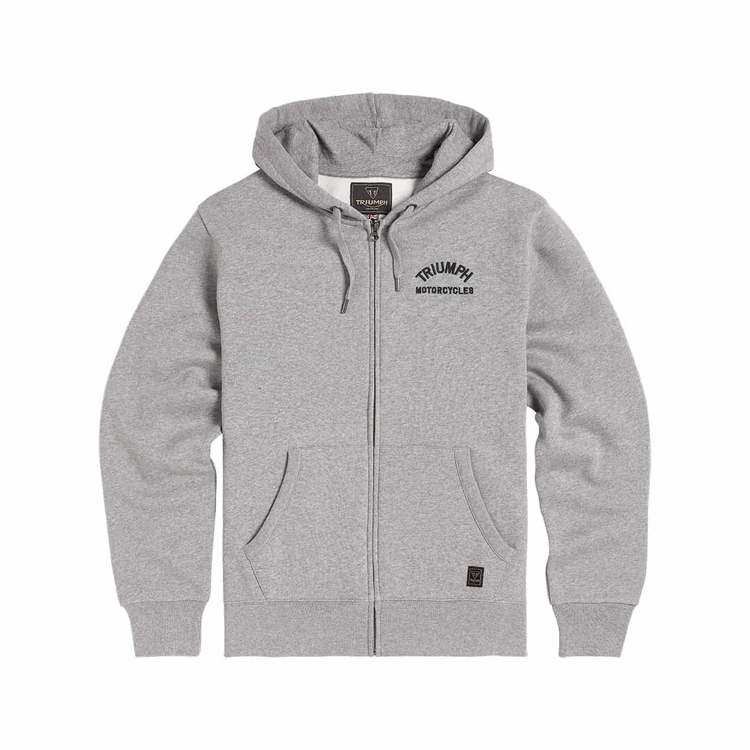 Triumph Dolan Gray Full Zip Fleece Hoodie - MSWS2343