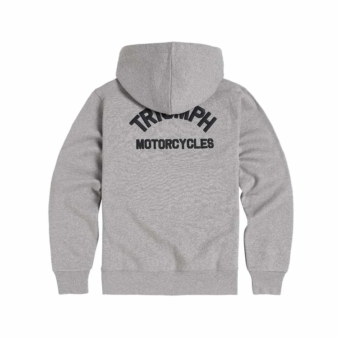 Triumph Dolan Gray Full Zip Fleece Hoodie - MSWS2343