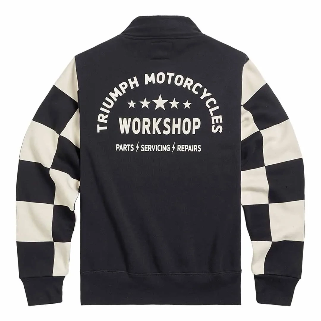 Triumph Prewitt Quarter Zip Black Sweatshirt - MSWS2330