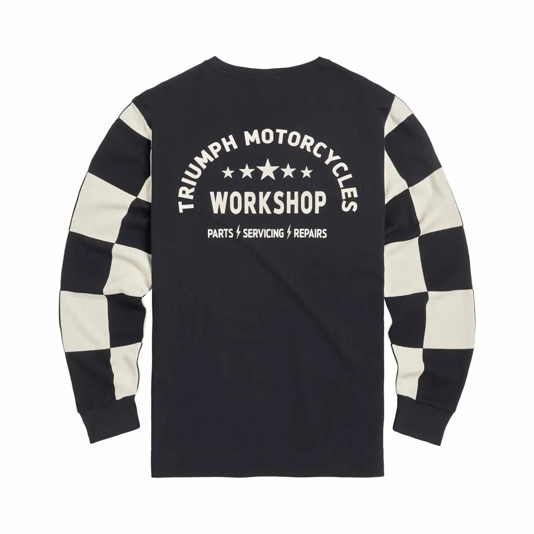 Triumph Harker Checkerboard B+W Long Sleeve Tee - MTLS2314