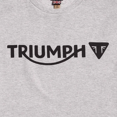 Triumph Bettmann Long Sleeve Gray Waffle Tee - MTLS22100