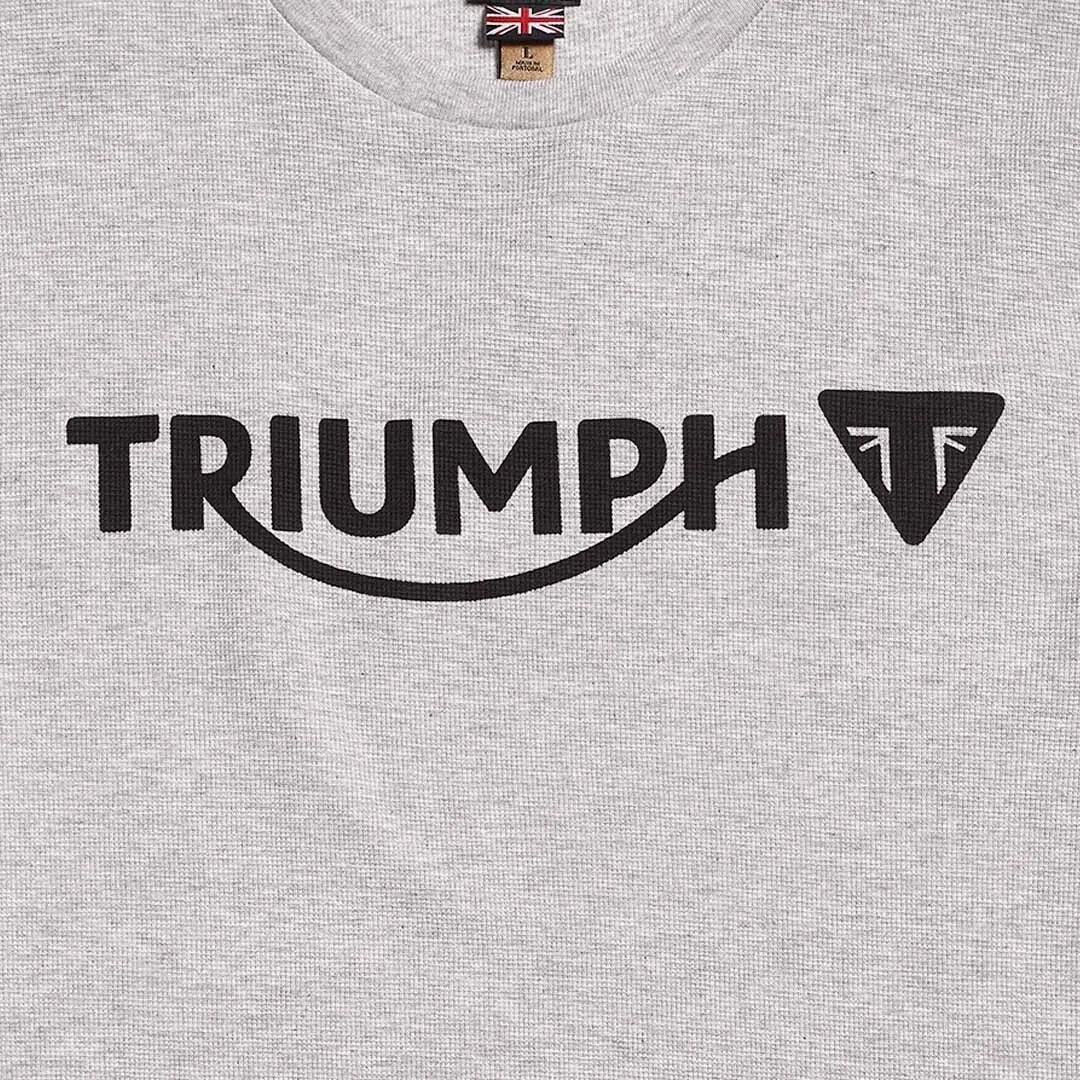Triumph Bettmann Long Sleeve Gray Waffle Tee - MTLS22100