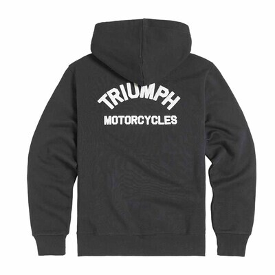 Triumph Dolan Black Full Zip Fleece Hoodie - MSWS2342