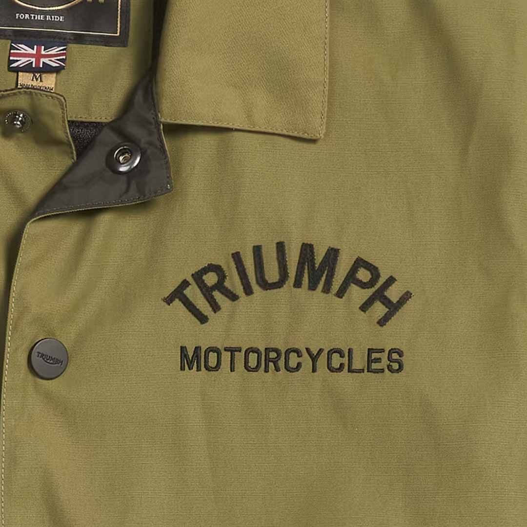 Triumph Carter Coach Khaki Green Softshell Jacket - MTES24007