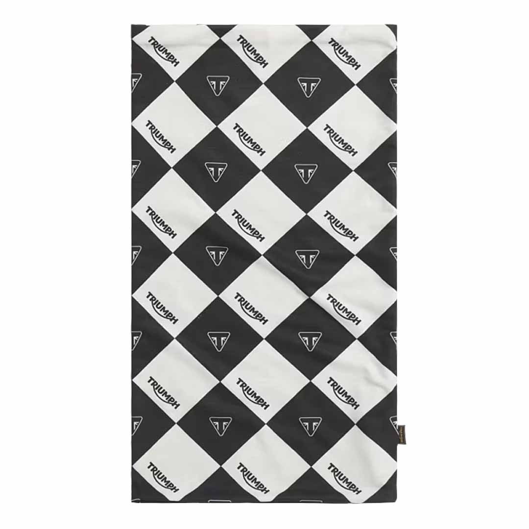 Triumph Harlequinn Black + White Neck Tube - MTUS24200