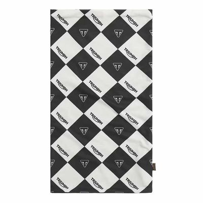 Triumph Harlequinn Black + White Neck Tube - MTUS24200