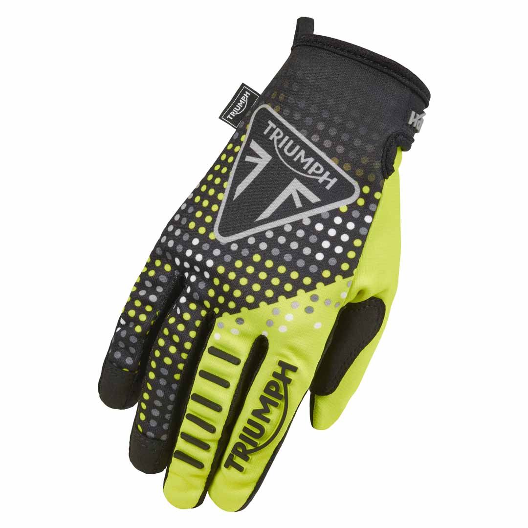 Triumph Roller Enduro MX Fluro Black Dirtbike Glove - MGVS25506