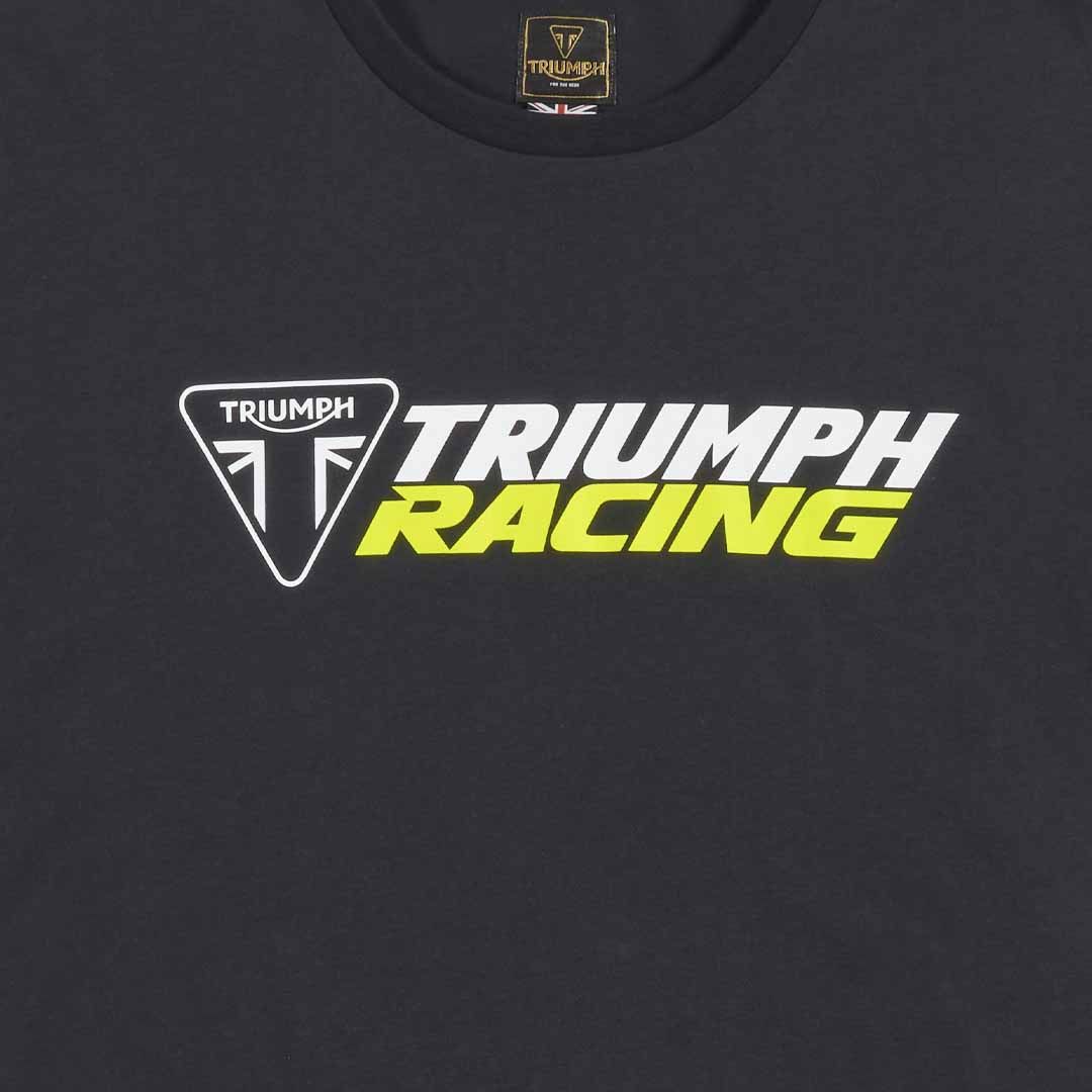 Triumph Racing Black Crew Neck Tee Shirt - MTSS25117