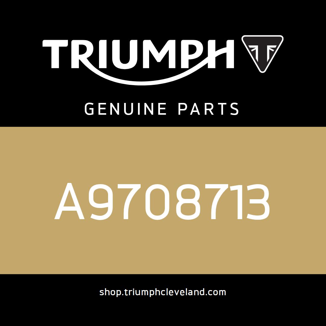 Triumph OEM Bench Seat, Quilted, Black - A9708713 Triumph OEM Bench Seat, Quilted, Black - A9708713