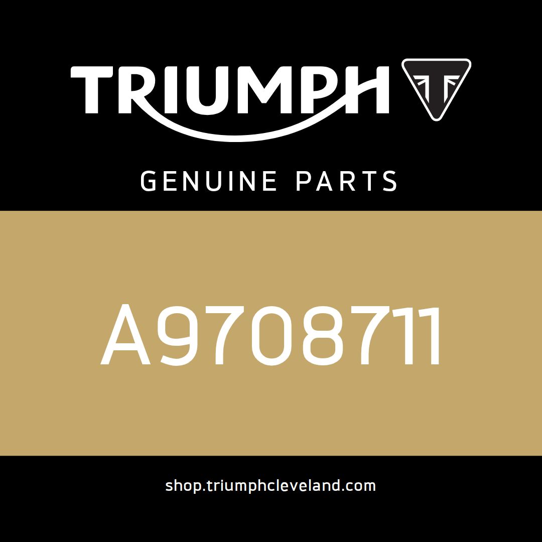 Triumph OEM Bench Seat, Ribbed, Black - A9708711 Triumph OEM Bench Seat, Ribbed, Black - A9708711