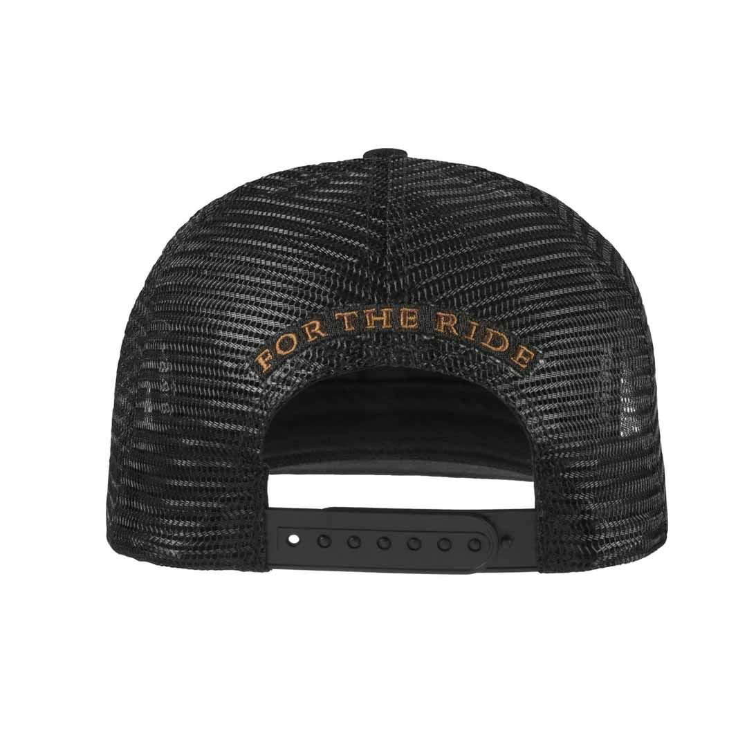 Triumph Black 110 Flat Peak Trucker Hat - MCAS26504