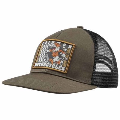 Triumph Iron 110 Flat Peak Trucker Hat - MCAS26505 Triumph Iron 110 Flat Peak Trucker Hat - MCAS26505