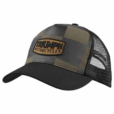 Triumph Pritchard Racing Checkerboard Trucker Hat - MCAS26503