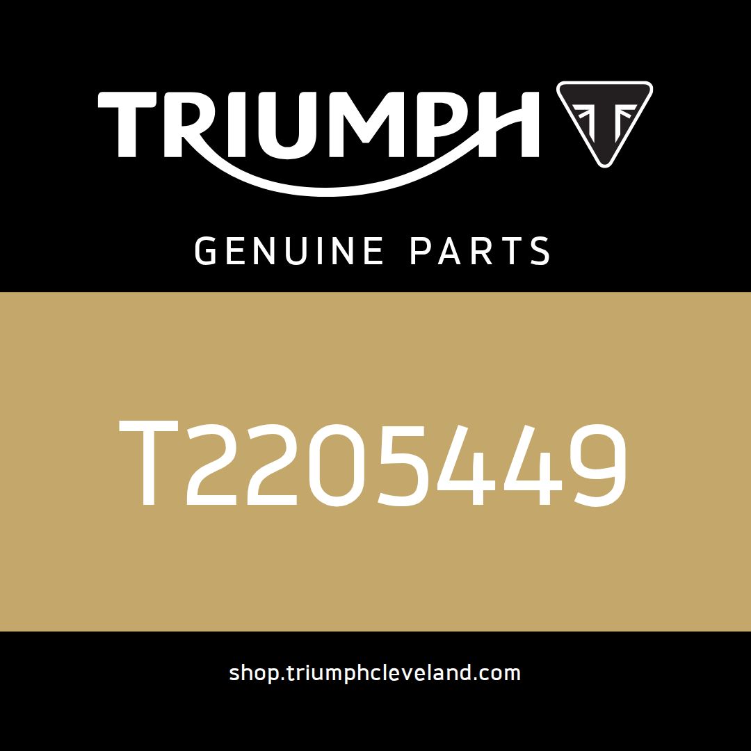 Triumph OEM Catbox Linkpipe Assembly, Chromed - T2205449