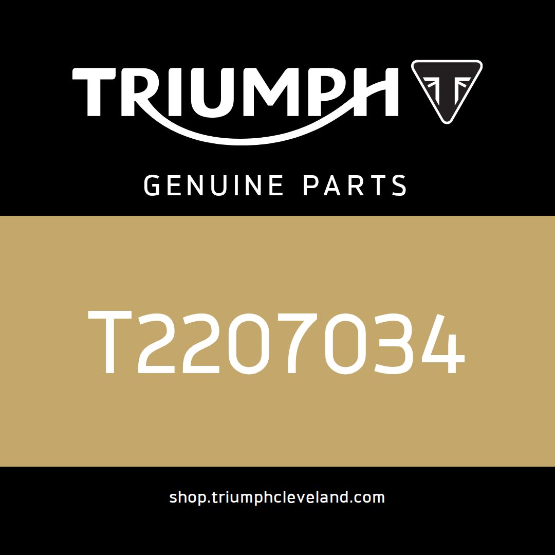Triumph OEM Silencer, RH, 100PGM, Brushed - T2207034