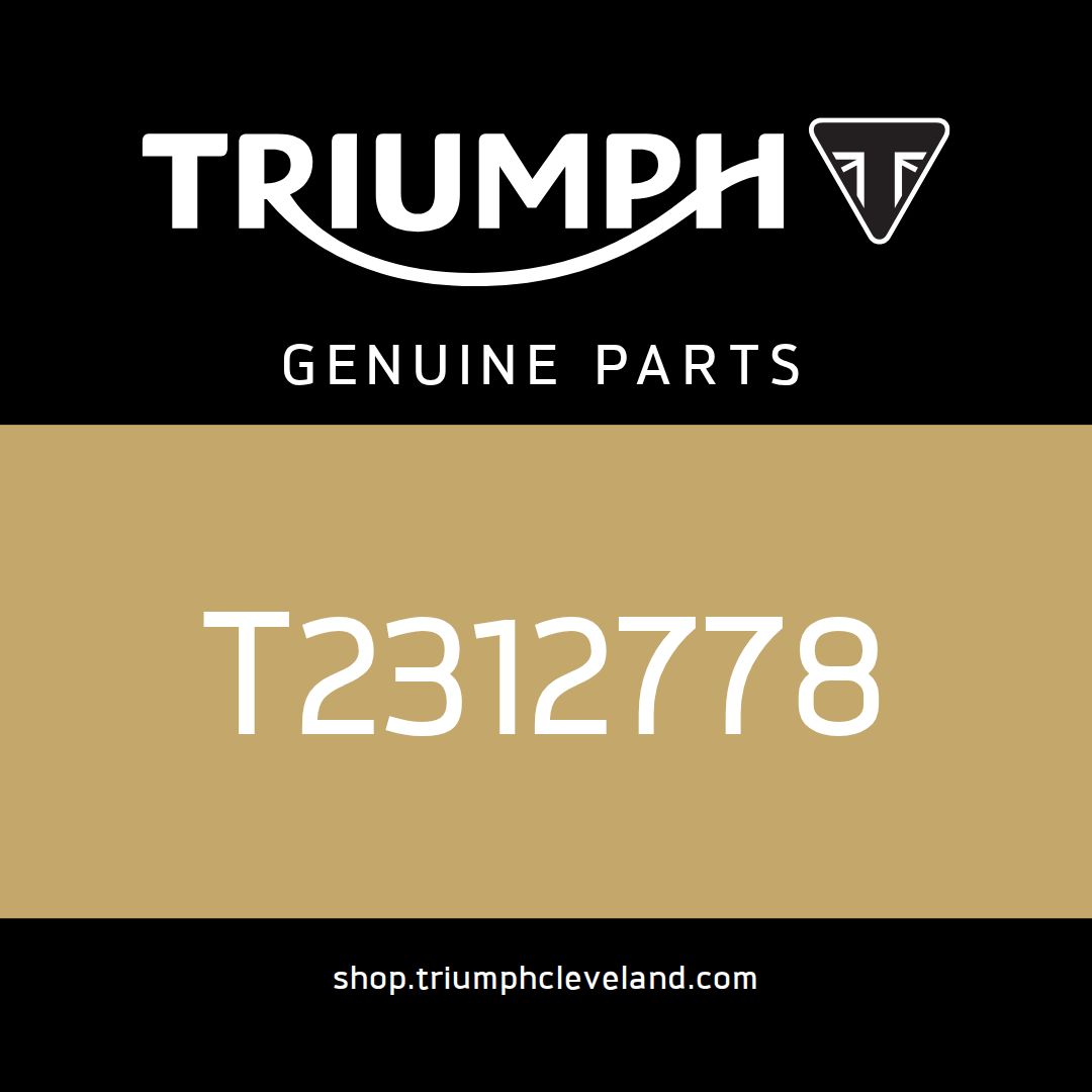 Triumph OEM Decal, Fairing Upper, LH, Black - T2312778