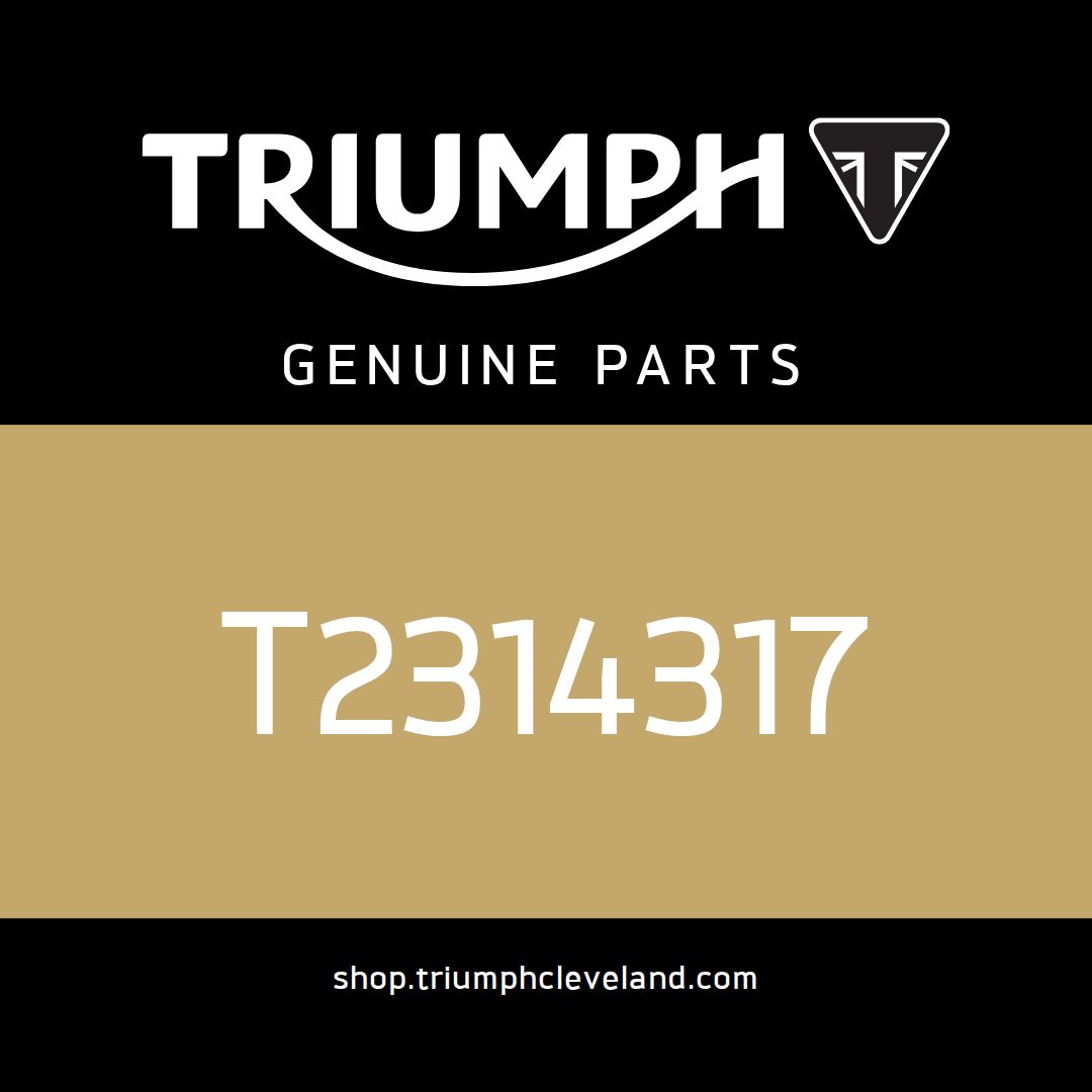 Triumph OEM Decal 1, Side Panel, RH, Graphite/White - T2314317