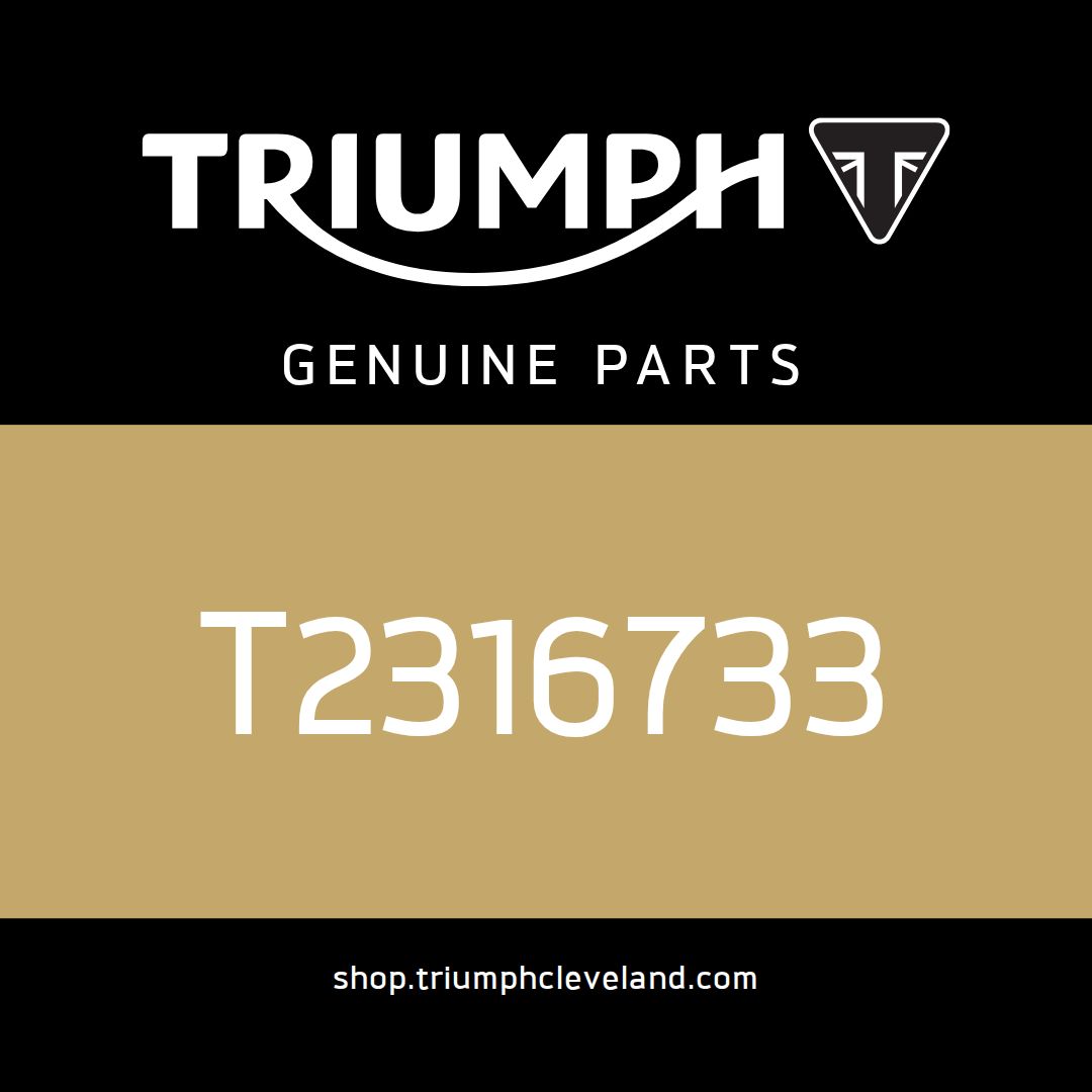 Triumph OEM Decal, Bellypan, LH, Black - T2316733