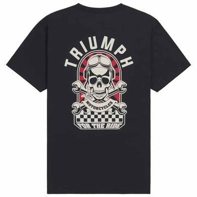 Triumph Hello Moto Black Comfort Tee - MTSS26219 Triumph Hello Moto Black Comfort Tee - MTSS26219