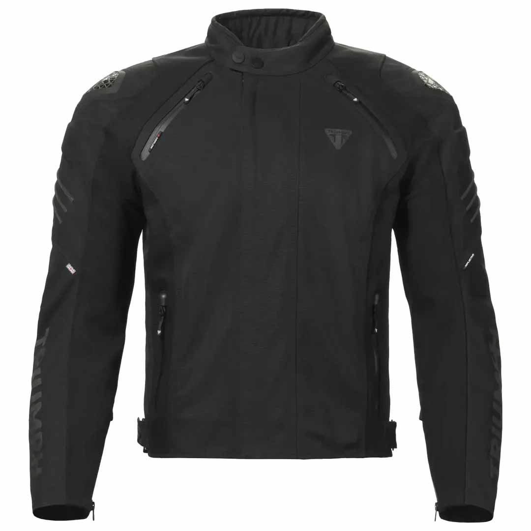 Triumph Shrike TriTech Textile Black Motorcycle Jacket - MTPS26008