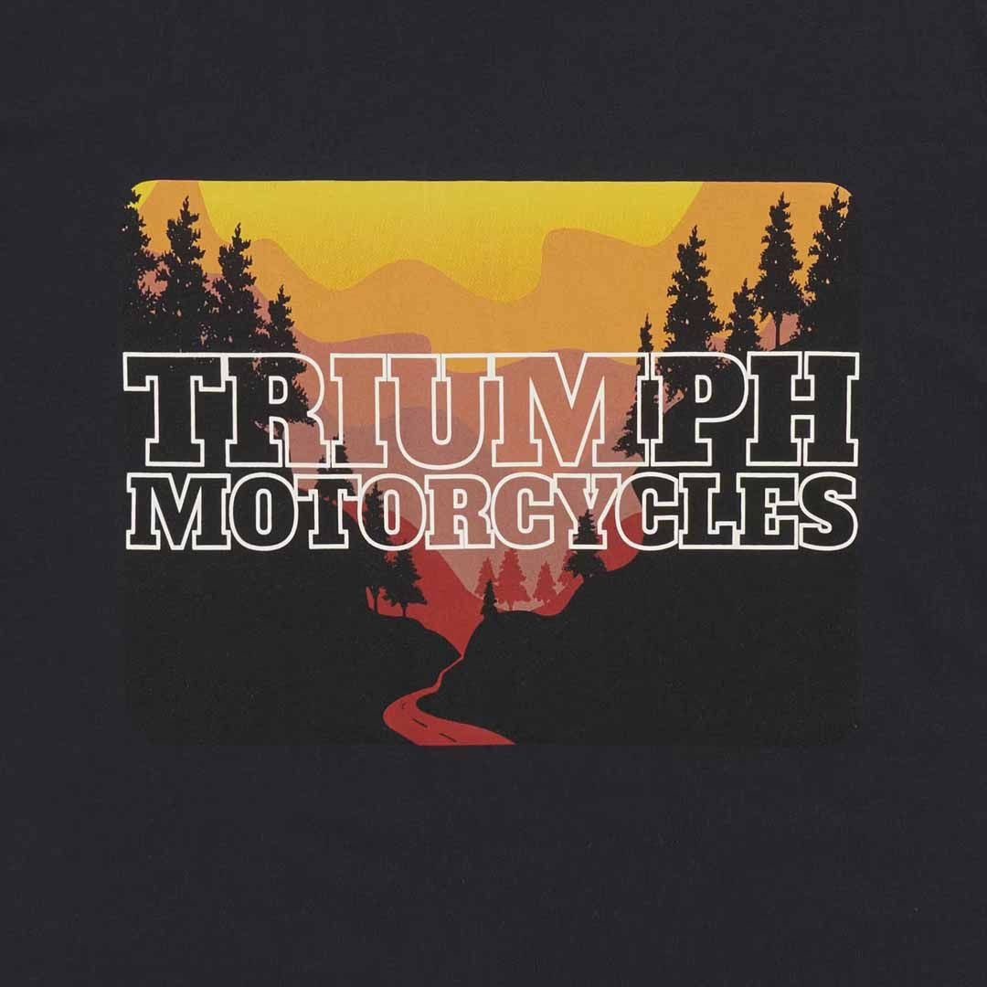 Triumph Road Trip Sunset Black Comfort Tee - MTSS26235