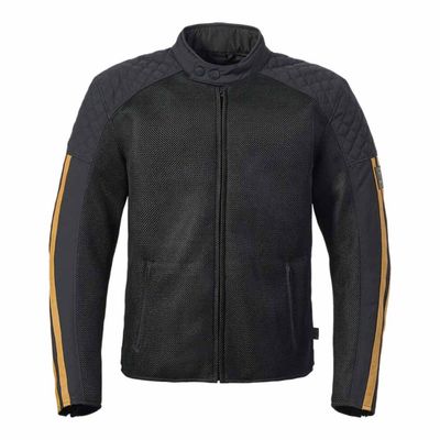 Triumph Braddan Gold Retro Mesh Motorcycle Jacket - MTES25302