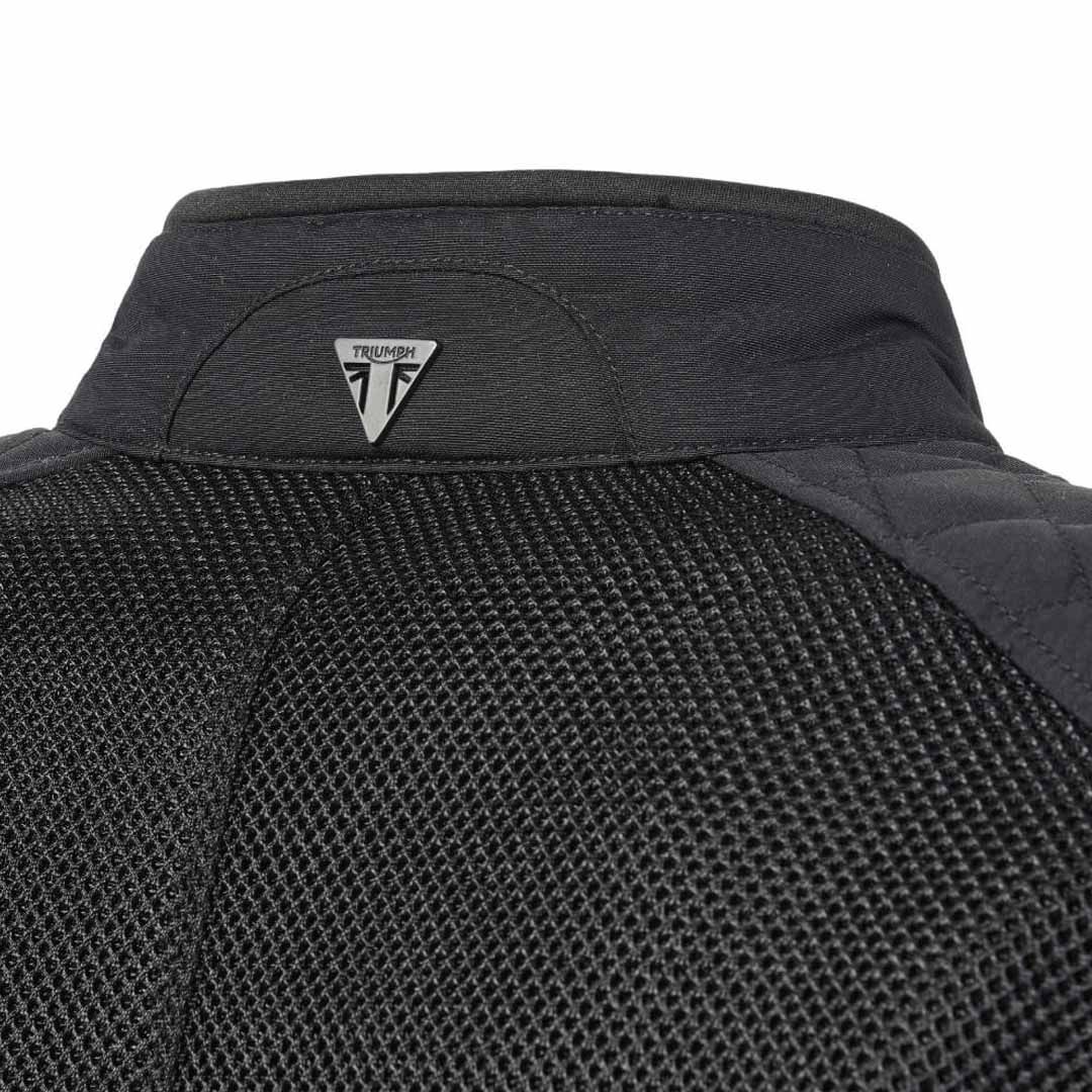 Triumph Braddan Black Retro Mesh Motorcycle Jacket - MTES25301