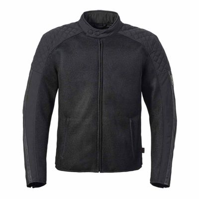Triumph Braddan Black Retro Mesh Motorcycle Jacket - MTES25301