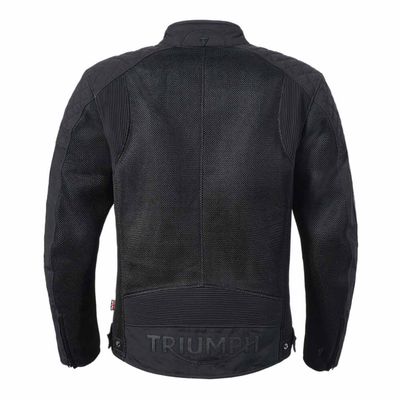 Triumph Braddan Black Retro Mesh Motorcycle Jacket - MTES25301
