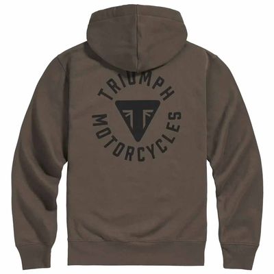 Triumph Digby Full Zip Iron Black Sweatshirt Hoodie - MSWS26101