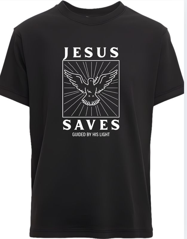 Jesus Saves Guided By His Light