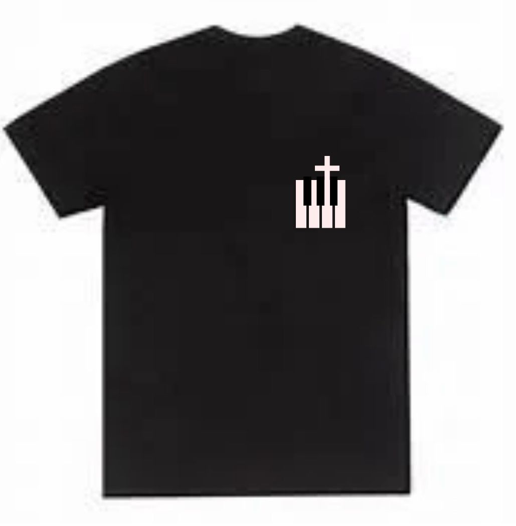 Piano And Cross T Pocket