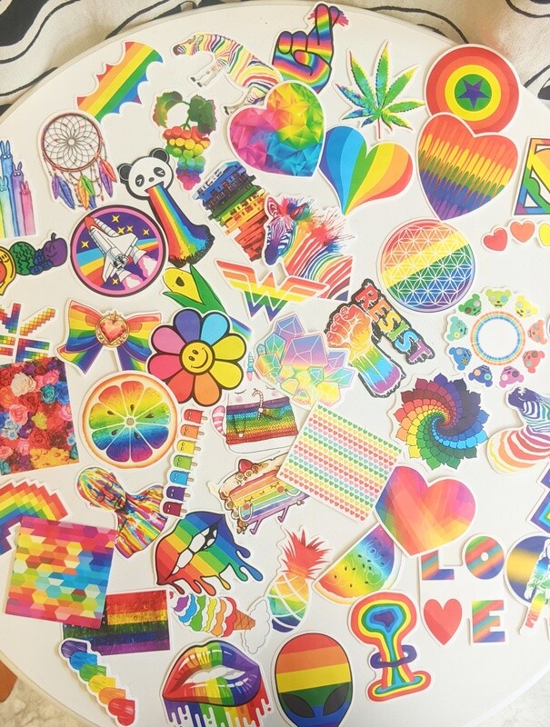 Rainbow stickers