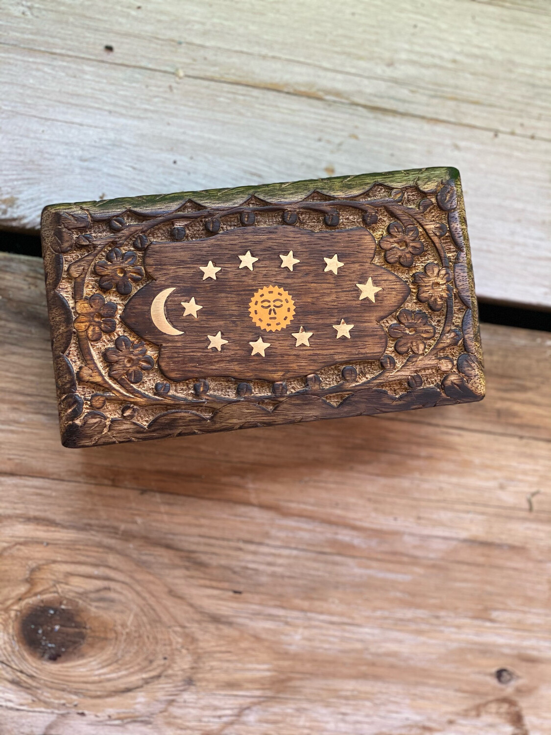 Celestial Inlay Wooden Box